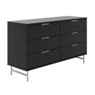 Cômoda 6 Gavetas Yves 135 cm Rack Sala de Estar