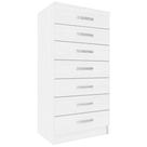 Cômoda 7 Gavetas Evidencia Cor Branco