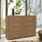Cômoda 8 Gavetas 100% MDF Lis