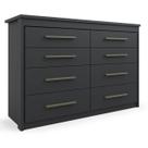Comoda 8 Gavetas Elegance Preto Batrol