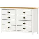 Comoda 8 Gavetas Madeira Maciça 125 Cm 9102 Branco Freijo Milani Store Comoda 8 Gavetas Madeira Maciça 125 Cm 9102 Branco Freijo Milani Store