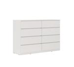Cômoda 8 Gavetas Sintra Branco Brilho Demóbile