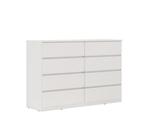 Cômoda 8 Gavetas Sintra Branco Brilho Demóbile