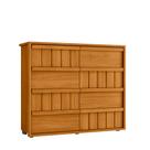 Comoda 8 Gavetas Tarsila Cinamomo 136cm 100%MDF Ripado
