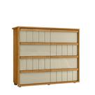 Comoda 8 Gavetas Tarsila Cumaru/Opala 136cm 100%MDF Ripado
