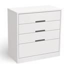 Cômoda 91cm 3 Gavetas 1 Gavetão Flex Kappesberg - Branco