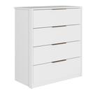 Cômoda Alia 4 Gavetas Branco Brilho - Demartêz Cômoda Alia 4 Gavetas Branco Brilho - Demartêz