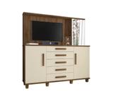 Cômoda Alta Com Painel /Multiuso/ Sapateira/Organizador EST ParaTV Até 42'' 5 Gavetas Com Corrediças telescópicas 1 porta Objetos Com Espelho e 2 Prat Cômoda Alta Com Painel /Multiuso/ Sapateira/Organizador EST ParaTV Até 42'' 5 Gavetas Com Corrediças telescópicas 1 porta Objetos Com Espelho e 2 Prat