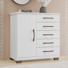 Comoda Amalfi New 1 Porta e 5 Gavetas 100 em MDF