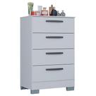 Cômoda Ambiente 867 4 Gavetas Branco Brilho - Poquema