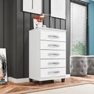 Cômoda Ambiente Cannes 5 Gavetas Branco - Incorplac Cômoda Ambiente Cannes 5 Gavetas Branco - Incorplac