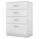 Cômoda Astral 4 Gavetas 62cm Branco Demóbile