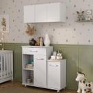 Cômoda/Balcão Infantil com Armário 3 Portas Multimóveis MP4211