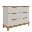 Cômoda Bebê 6 gavetas Pistache 100% MDF Permobili -