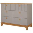 Cômoda Bebê Biscoito 6 Gavetas Permobili 100% MDF -