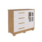 Cômoda Bebê Charlo Elo Dorabelly 04 gav 100% MDF Peroba - Cômoda Bebê Charlo Elo Dorabelly 04 gav 100% MDF Peroba -