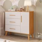 Cômoda Bebê Infantil 3 Gavetas 1Porta 100% MDF Pé Palito