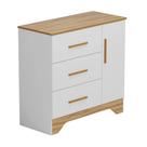 Comoda Bebe Moveis Peroba Popy 03 gavetas 01 pt Ls MDF