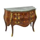 Cômoda Bombê Marquiterrie Florais Apliques Bronze Luxo