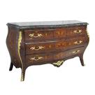 Cômoda Buffet Clássico Luxo 160cm Marchetaria 03 gavetas