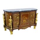 Cômoda Buffet Esculturas Bronze Laterais Marquiterrie Luxo