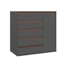 Cômoda Calha 1 PT 5 GV Titânio