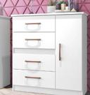 Cômoda Caribe 508 4gav 1pts Branco Flex c/Pé Cod: 676.023