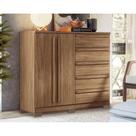Cômoda Casal Málaga Gold 2 Portas e 5 Gavetas c/ Pés Jatoba - Santos Andirá
