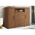 Cômoda Casal Master c/ 2 Portas 1 Nicho e 4 Gavetas Jatoba - Santos Andirá Cômoda Casal Master c/ 2 Portas 1 Nicho e 4 Gavetas Jatoba - Santos Andirá