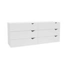 Cômoda Casal Porto c/ 6 Gavetas Branco - Politorno