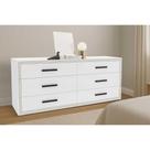 Cômoda Casal Valência c/ 6 Gavetas Branco - Politorno