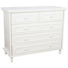 Cômoda Classic 5 Gavetas - Branco Fosco