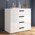 Cômoda com 4 Gavetas 90cm 240841 Linha Lisboa Politorno Móveis