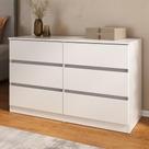Cômoda com 6 Gavetas 120cm Multimóveis MP4396