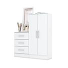 Cômoda com Espelho Liza 2 PT 3 GV Branca