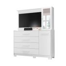 Cômoda com Painel para TV Ilhabela 2 PT 4 GV Branca