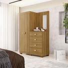 Cômoda com Roupeiro Multiuso Cristal com Espelho Organização Completa para Quarto ou Closet Design Moderno e Funcional VLR Móveis