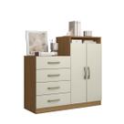 Cômoda Com Sapateira 2 Portas 4 Gavetas Atacama Areia Londres Aramóveis