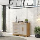Cômoda com Sapateira com 5 Gavetas e 2 Portas Sirius