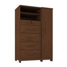 Cômoda Com Sapateira Imperial 1 Porta 5 Gavetas Jacaranda Zanzini
