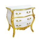 Cômoda Criado Bombê Luiz XV Patina Folha Ouro Luxo