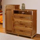 Cômoda Cuiabá Madeira Maciça 1 Portas 3 Gavetas com Espelho Ypê - Pnr Móveis Cômoda Cuiabá Madeira Maciça 1 Portas 3 Gavetas com Espelho Ypê - Pnr Móveis