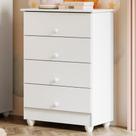 Cômoda de Bebê 100% MDF 4 Gavetas Soft Life Branco