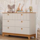 Cômoda de Bebê 6 Gavetas MDF Liza Permobili Cômoda de Bebê 6 Gavetas MDF Liza Permobili