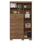 Cômoda de Madeira 6 Gavetas 1 Porta com Pés Marabá Santos Andirá Jatobá Cômoda de Madeira 6 Gavetas 1 Porta com Pés Marabá Santos Andirá Jatobá