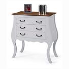 Cômoda de Madeira com 3 Gavetas Bombê Antique - M51023