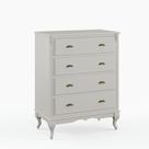 Cômoda de Madeira com 4 Gavetas Hannover - M560816
