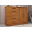 Cômoda de Quarto Istambul c/ 2 Portas e 5 Gavetas Cinamomo - Tcil Móveis