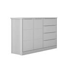 Cômoda Diamante 4 Gavetas e 2 Portas Cinza - FbABY