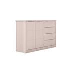 Cômoda Diamante 4 Gavetas e 2 Portas Rosê - FbABY